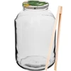 Vaso 4 L, coperchio colorato + forchetta o pinze  - 1 