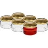 Vaso basso 200ml - con coperchio dorato fi 82/6, 6 pezzi - 2 
