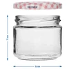 Vaso basso 330ml - con coperchio colorato fi 82/6, 6 pezzi - 7 