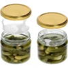 Vaso basso 330ml - con coperchio dorato fi 82/6, 6 pezzi - 6 