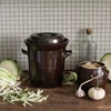Vaso di terracotta - pentola 15l per fermentazione con guarnizione ad acqua e coperchio - 2 