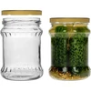 Vaso fisz scanalato 500ml - con coperchio dorato fi 82/6, 6 pezzi - 4 