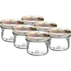 Vaso TO 235 ml con coperchio colorato fi82 - 6 pezzi  - 1 