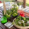 Vaso TO 4 L con coperchio di plastica + pinze fi 100 - 10 