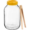 Vaso TO 4 L, pinze e coperchio in plastica Ø 100, con manico - 8 