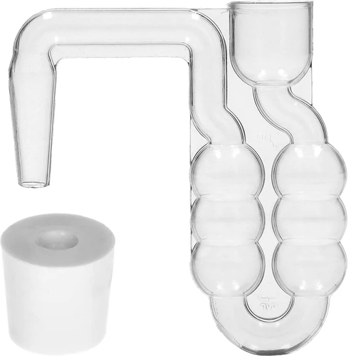 4 x Dama 5 L con tappo forato, gorgogliatore e tappo a vite - 6