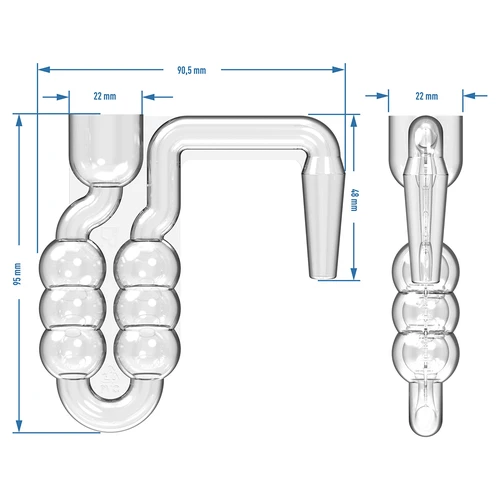 4 x Dama 5L con tappo e tubo di fermentazione e chiusura - 8