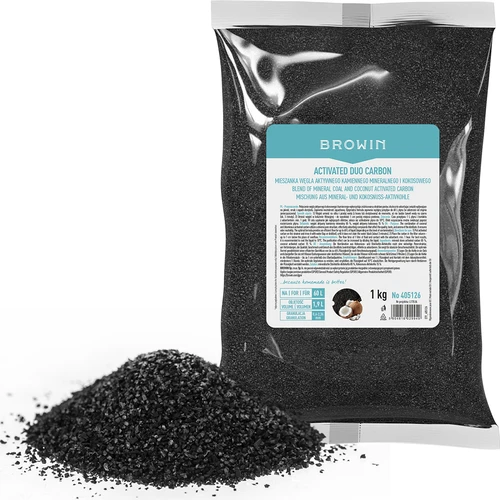 Activated Duo Carbon - miscela di carbone attivo minerale e di cocco, 1 kg, per 60 L - 2
