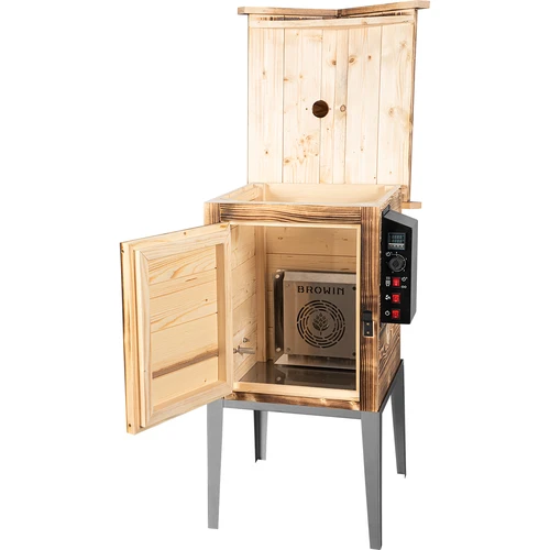 Affumicatoio 115 L dragON Wood 60E - in legno alimentato a legna, con modulo riscaldante elettrico e centralina - 3