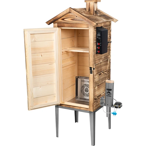 Affumicatoio da giardino 200 L dragON Wood 100E - a legna, modulo riscaldante elettrico e centralina di controllo - 3