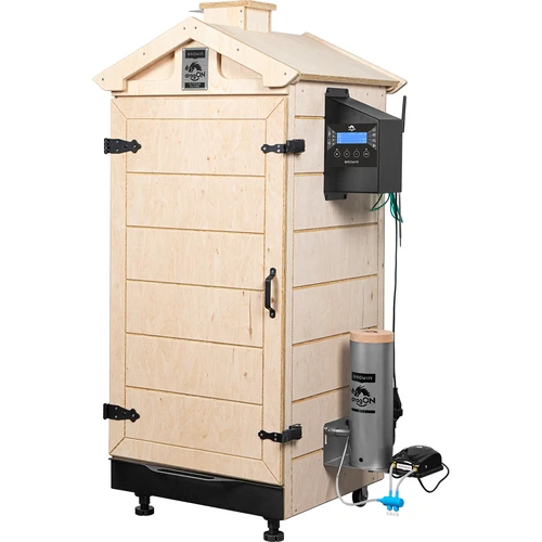 Affumicatoio senza telaio dragON PLYWOOD NATURE con controller Wi‑Fi, 200 L - 2