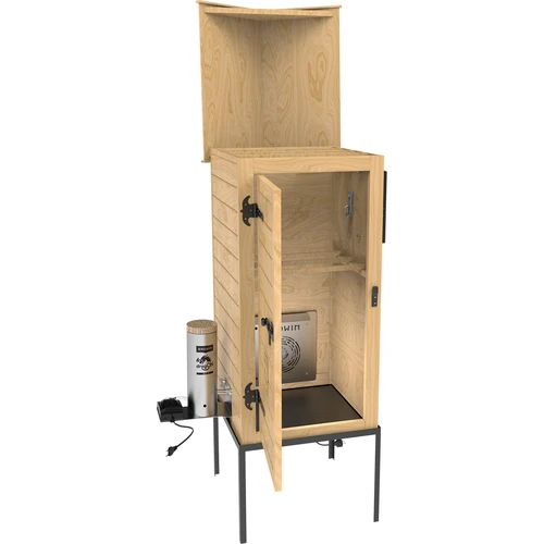 Affumicatore 200 L dragON Larch E21 - in larice, con modulo riscaldante elettrico e centralina di controllo - 7