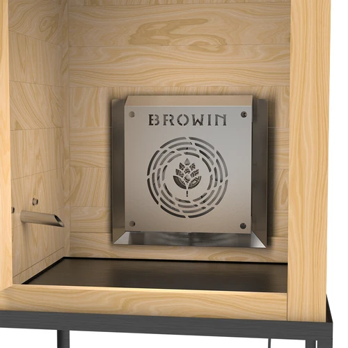 Affumicatore 200 L dragON Larch E21 - in larice, con modulo riscaldante elettrico e centralina di controllo - 10