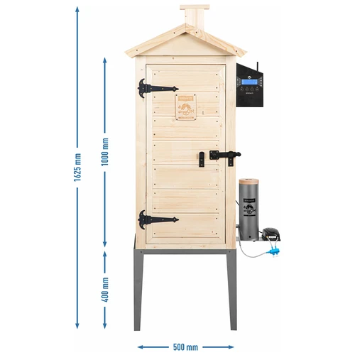 Affumicatore con Wi‑Fi, 200 L - dragON WOOD 100IQ con modulo riscaldante elettrico e centralina - 13