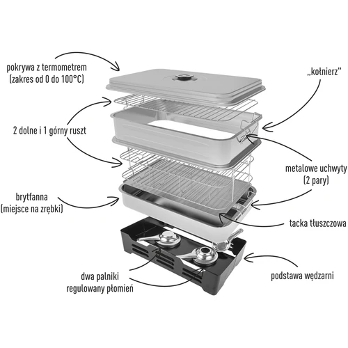 Affumicatore da balcone con capacità regolabile - 3