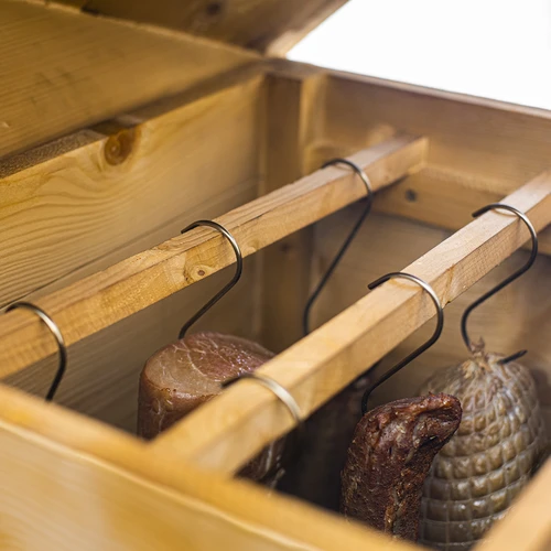 Affumicatore da giardino in legno 200 L – dragON Wood 100E con modulo riscaldante elettrico e controller - 16