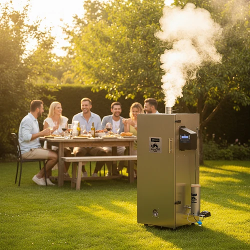 Affumicatore dragON in acciaio 220 L, IQ – con controllo Wi-Fi - 15