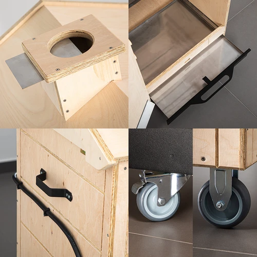 Affumicatore dragON PLYWOOD NATURE – senza telaio, modulare, con centralina digitale, 320 L - 6