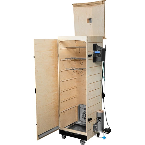 Affumicatore dragON PLYWOOD NATURE – senza telaio, modulare, con controller Wi‑Fi, 320L - 3