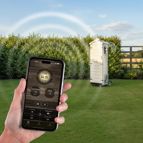 Affumicatore dragON PLYWOOD NATURE – senza telaio, modulare, con controller Wi‑Fi, 320L - 12