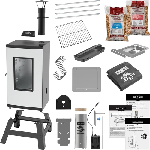 Affumicatore elettrico dragON con base mobile - 2