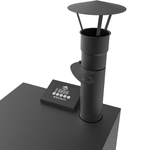 Affumicatore elettrico dragON con base mobile e detergente per la pulizia - 17