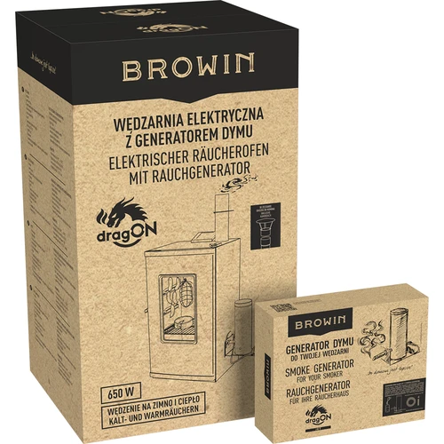 Affumicatore elettrico - dragON con generatore di fumo, digitale 65 L - 35