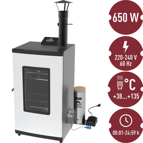 Affumicatore elettrico - dragON con generatore di fumo, digitale 65 L - 25
