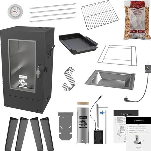 Affumicatore elettrico dragON E101 con generatore di fumo, 70 L - 2