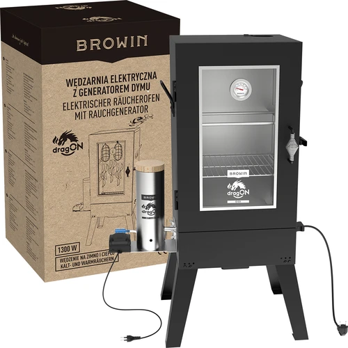 Affumicatore elettrico dragON E101 con generatore di fumo, 70 L - 11