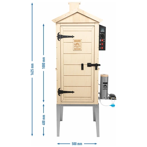 Affumicatore elettrico dragON PLYWOOD NATURE 100E con modulo riscaldante elettrico e centralina - 14