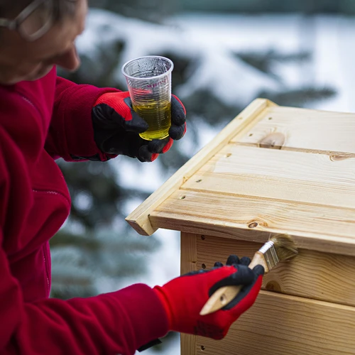 Affumicatore in legno 100 cm, con focolare - 8