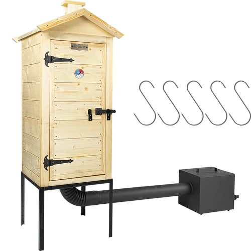 Affumicatore in legno da 100 cm, con focolare - 2