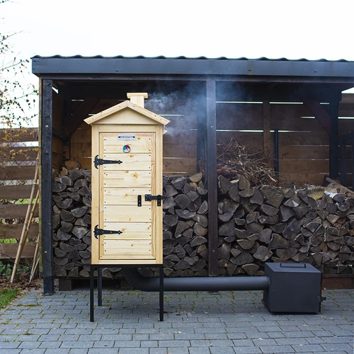 Affumicatore in legno da 100 cm, con focolare - 4