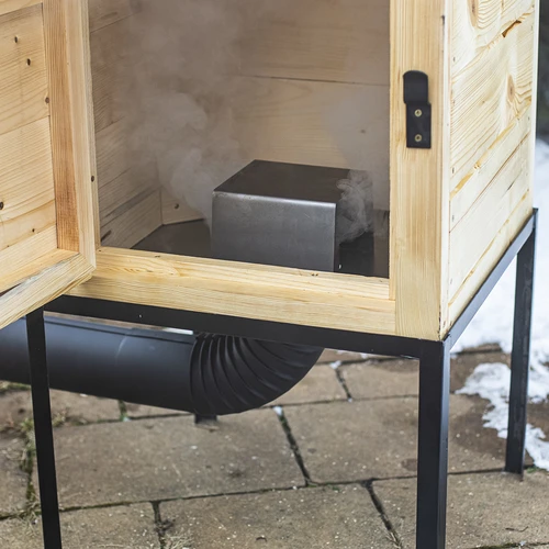 Affumicatore in legno da 60 cm, con braciere - 8