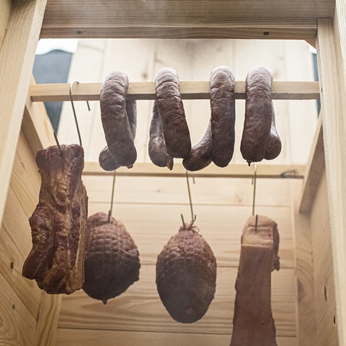 Affumicatore in legno da 60 cm, con braciere - 11