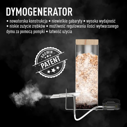 Affumicatore senza cornice dragON PLYWOOD NATURE con controller digitale, 200L - 10