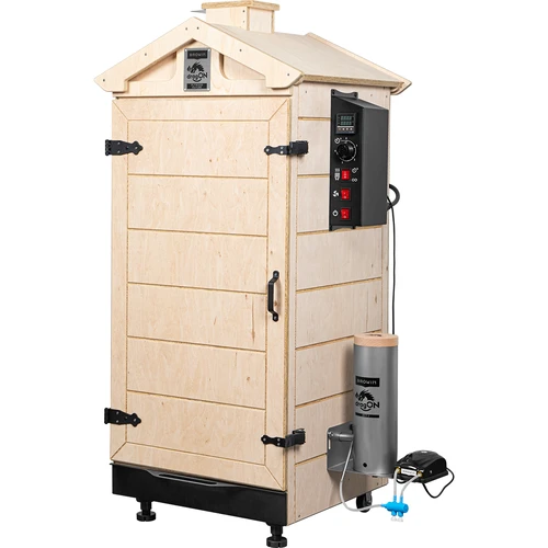 Affumicatore senza cornice dragON PLYWOOD NATURE con controller digitale, 200L - 2