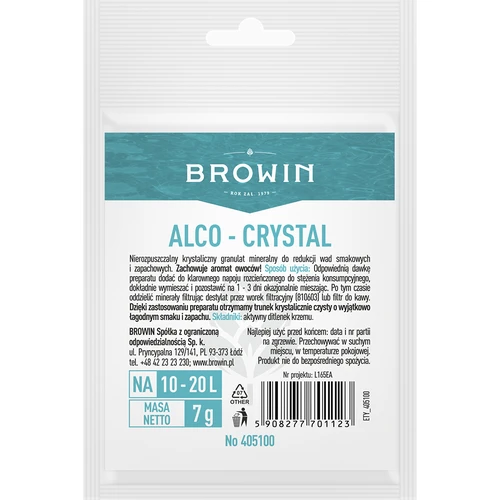 Alco-crystal - agente migliorativo per le qualità degli alcolici  - 1 