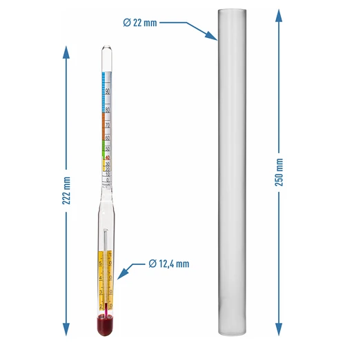 Alcolometro con termometro - 3