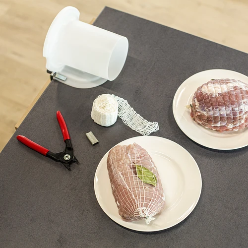 Applicatore per reti elastiche per salumi - 15