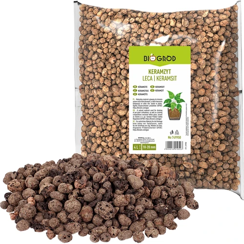 Argilla espansa per piante in vaso, giardinaggio e foreste in vetro 10–20 mm, 4L  - 1 