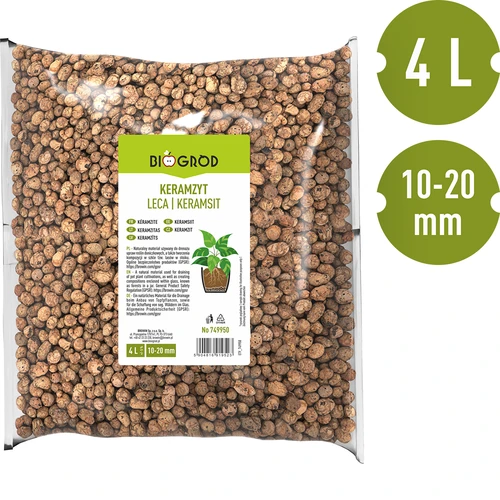 Argilla espansa per piante in vaso, giardinaggio e foreste in vetro 10–20 mm, 4L - 3