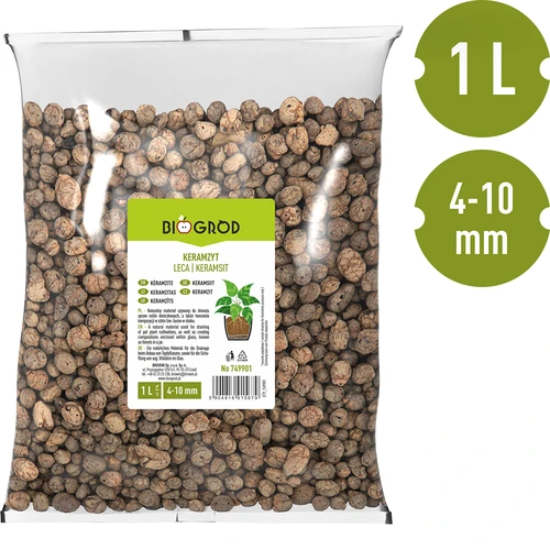 Argilla espansa per piante in vaso, giardinaggio e foreste in vetro, 4-10 mm, 1L - 3