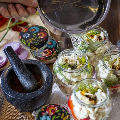 Barattolo Amfora 580 ml con capsula twist-off colorata Ø82 – confezione da 6 pz. - 15