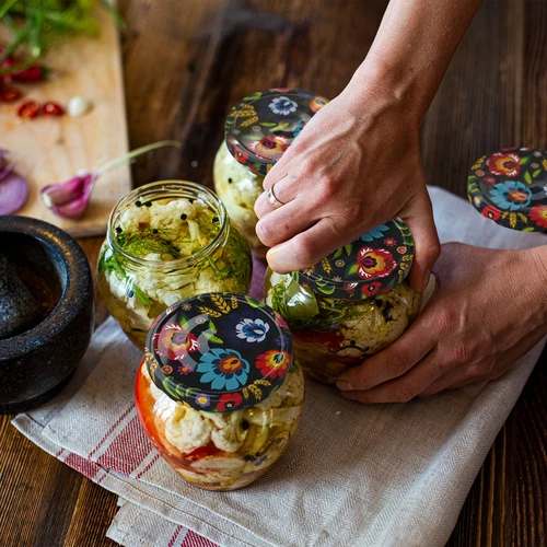 Barattolo Amfora 580 ml con capsula twist-off colorata Ø82 – confezione da 6 pz. - 16