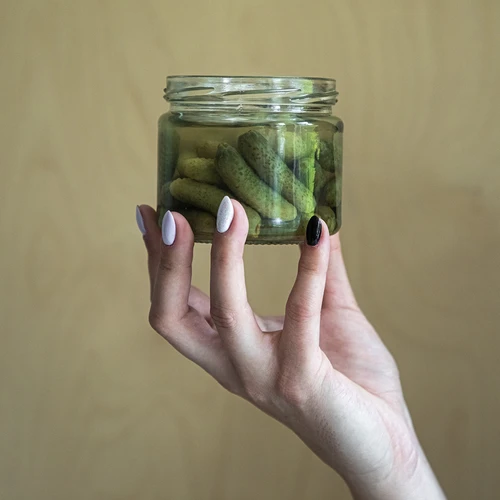 Barattolo basso 330 ml - con tappo colorato Ø 82/6, 6 pezzi - 9