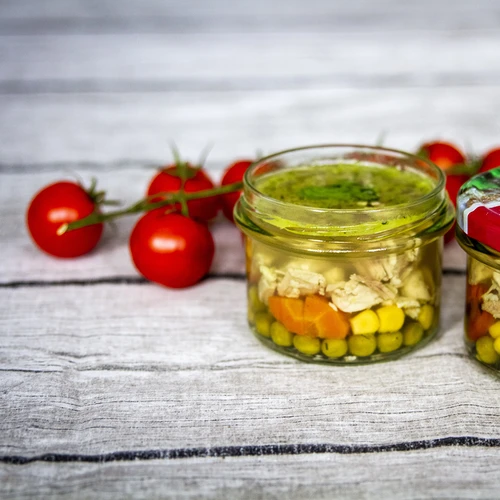 Barattolo cilindrico 235 ml (Ø82) con tappo nero, 6 pezzi - 6