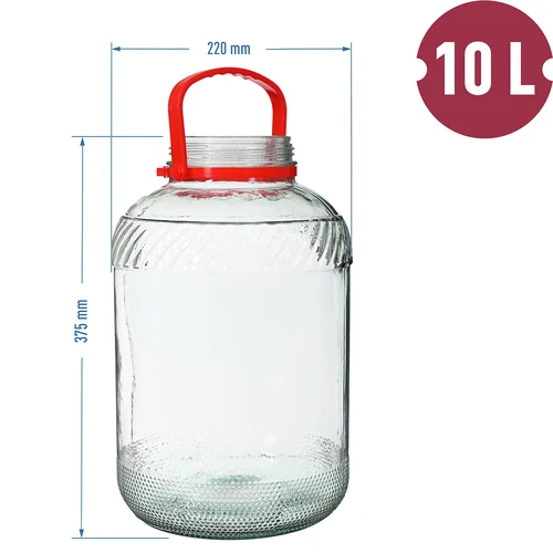 Barattolo da 10 litri con coperchio in plastica - 6