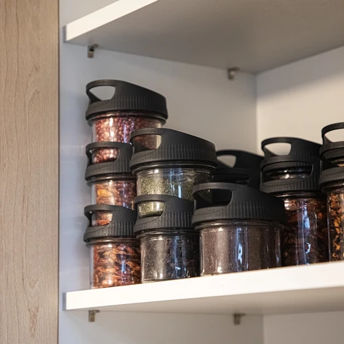 Barattolo in vetro 235 ml con coperchio appendibile - 7